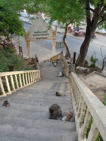Steps at start of climb to Wat