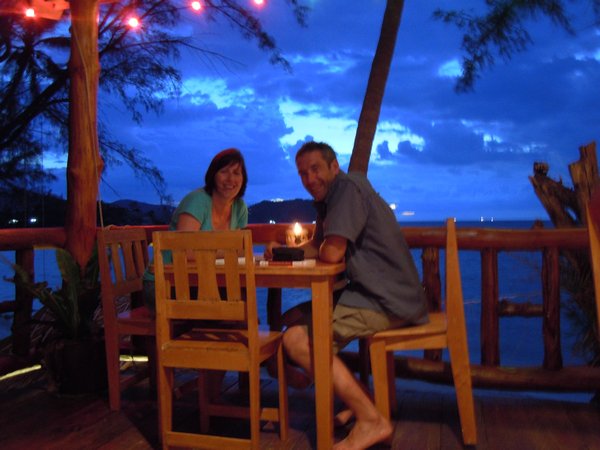 Sunset dinner at Coconut beach