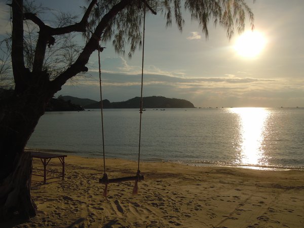 Sunset Swing coconut beach