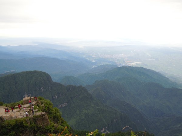 From the summit of Mount Emei 3077m