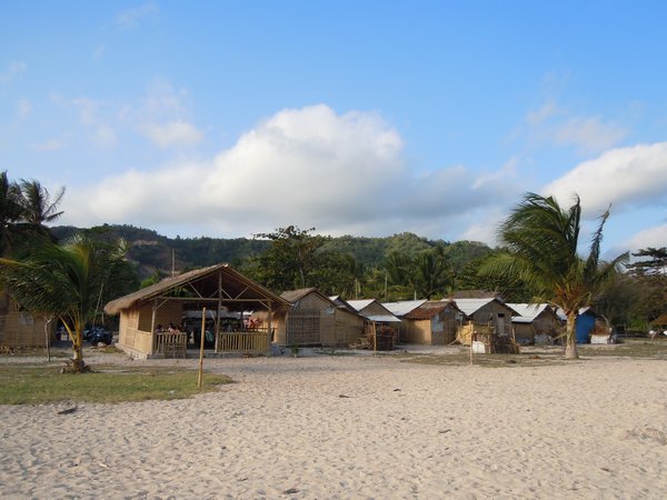 Local houses on Kuta Beach