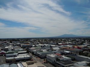 View of Mount Taranaki from Hawea Water Tower