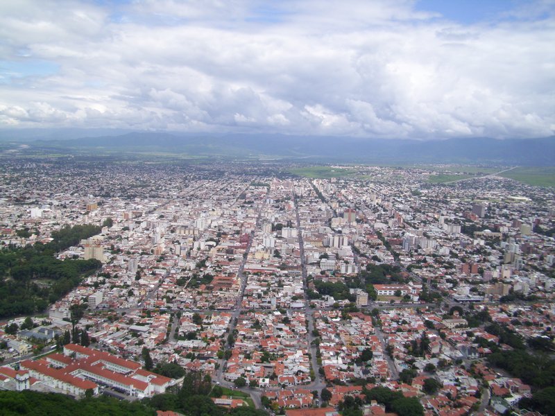 Salta from top of Cablecar