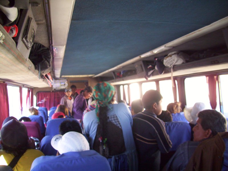 Bus from Villazon to Tupiza