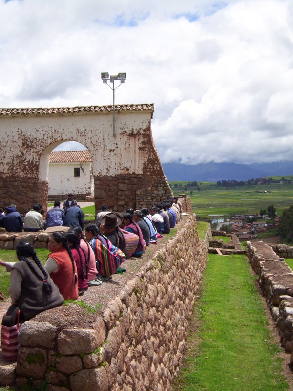 Elders Meeting in Inca Ruins Chinchero
