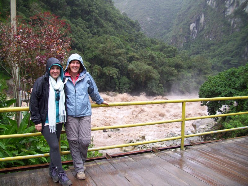 The mighty Urubamba river in Aguas Calientes