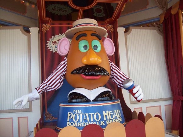 Mr Potato Head greeting us