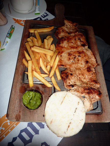 Typical meal in Colombia