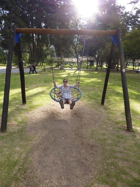 Playing in a Quito park