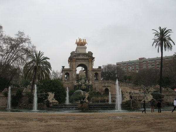 the fountain in the park