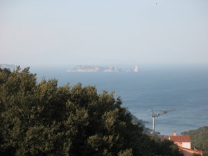 first view of sea in Begur