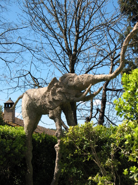 Dali elephant in garden