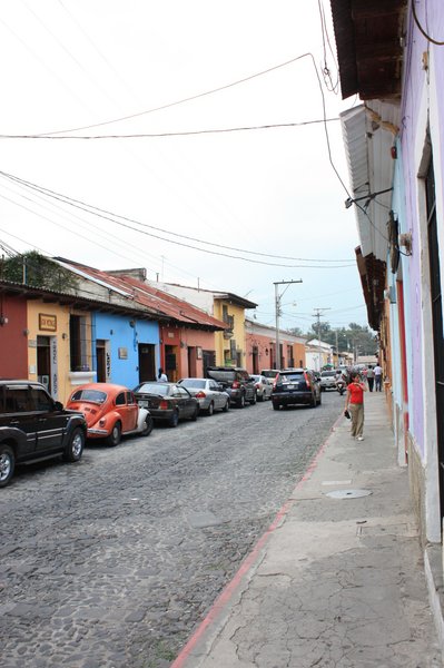 Street view of Antigua, Guatemala