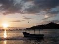 Sunset, Boat, and San Juan