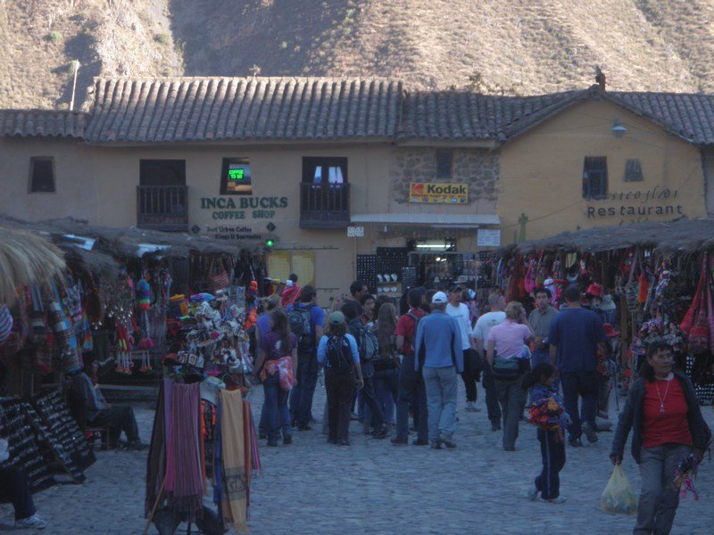 Market outside Ollantaytambo Ruins