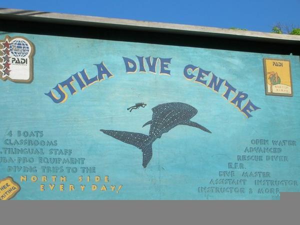 Yet Another Utila Dive Center Sign
