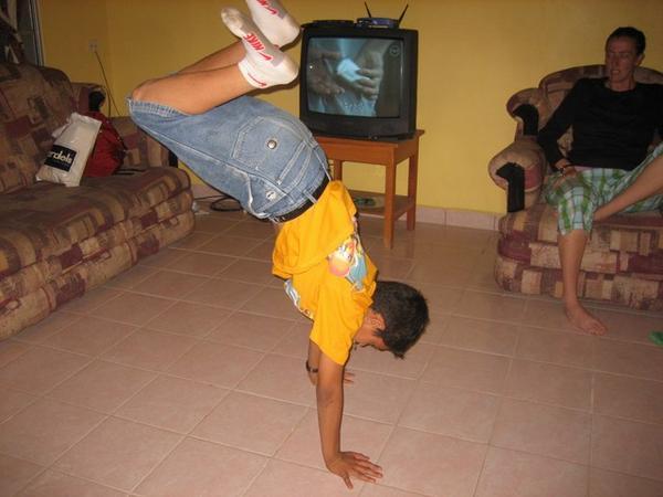 Breakdancing in our Living Room