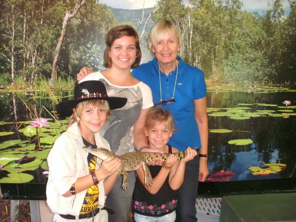 with Ulla, Jack, Bo-Lilly and the little Croc Rex