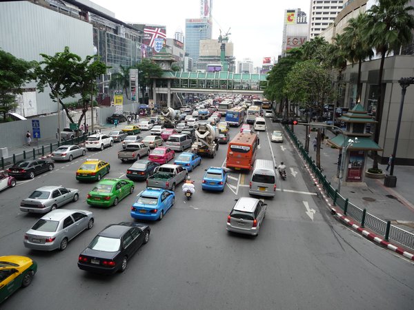 Bangkok traffic on a Sunday!