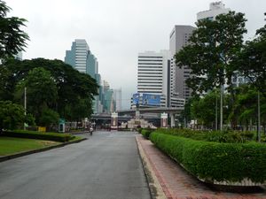 Downtown Bangkok from Lumphini Park