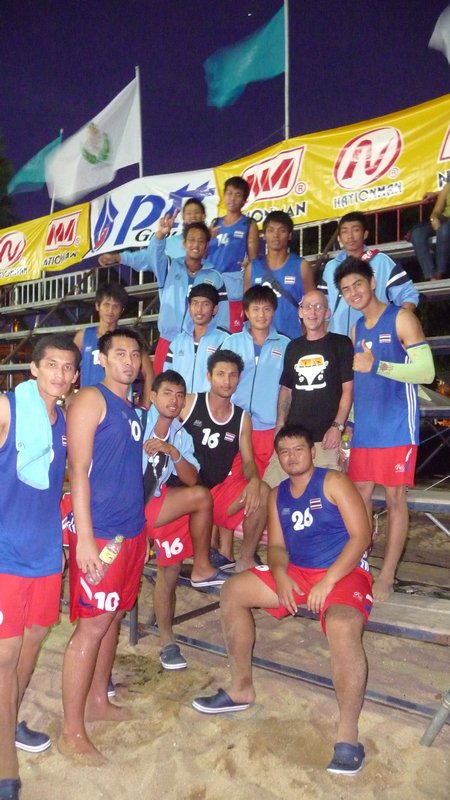 mark with the thailand team