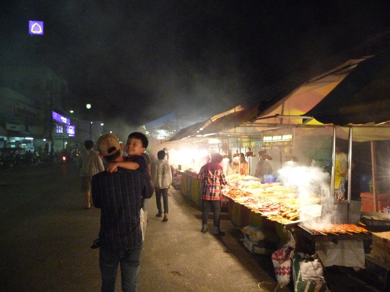 food stalls at festival market