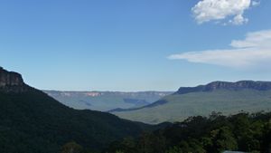 views across the blue mountains