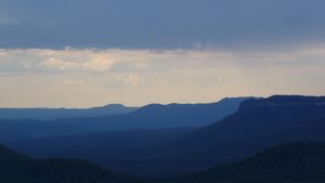 Views over the blue mountains