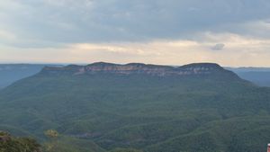 Views over the blue mountains