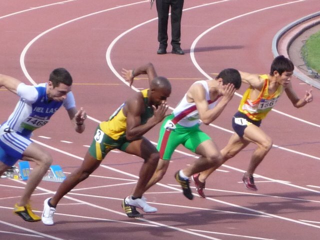100m runners