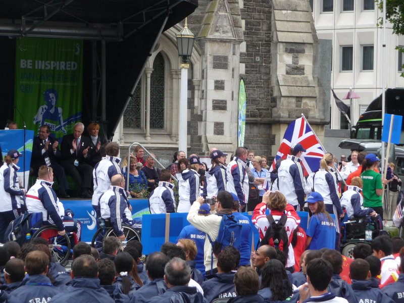 Opening ceremony in cathedral square