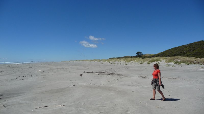 Keely on farewell spit