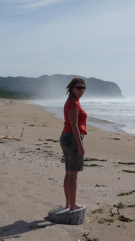 Keely on Opoutere beach