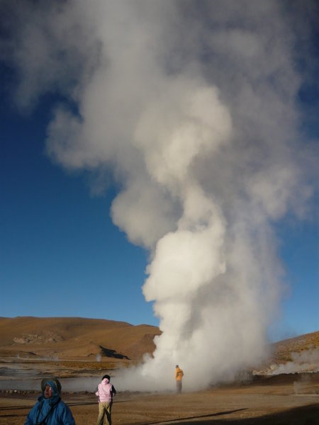 One of the larger geysers