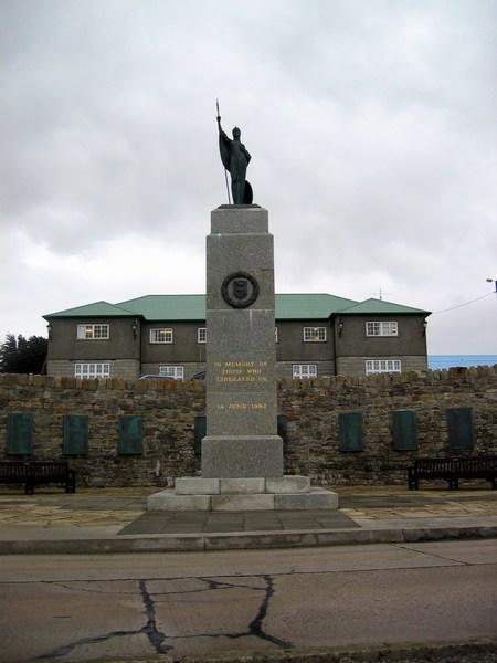 War memorial on the Falklands