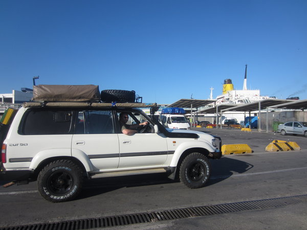 Waiting for the ferry at Almeria