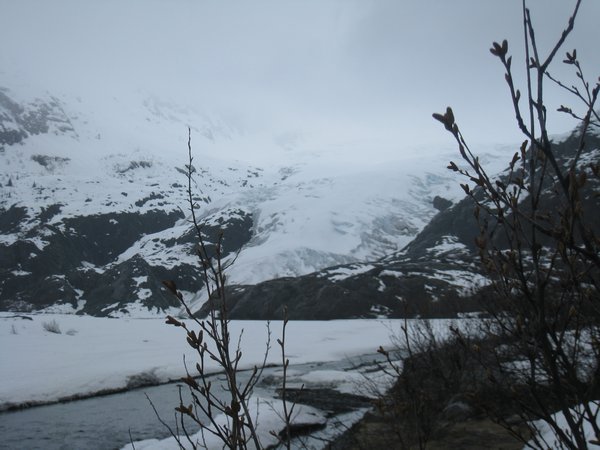 Panorama sur le glacier