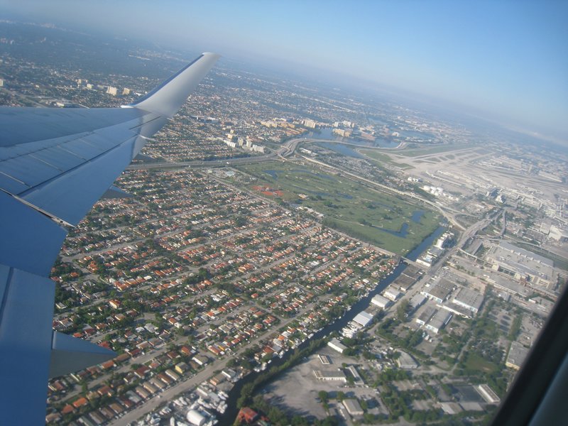 Miami depuis l avion