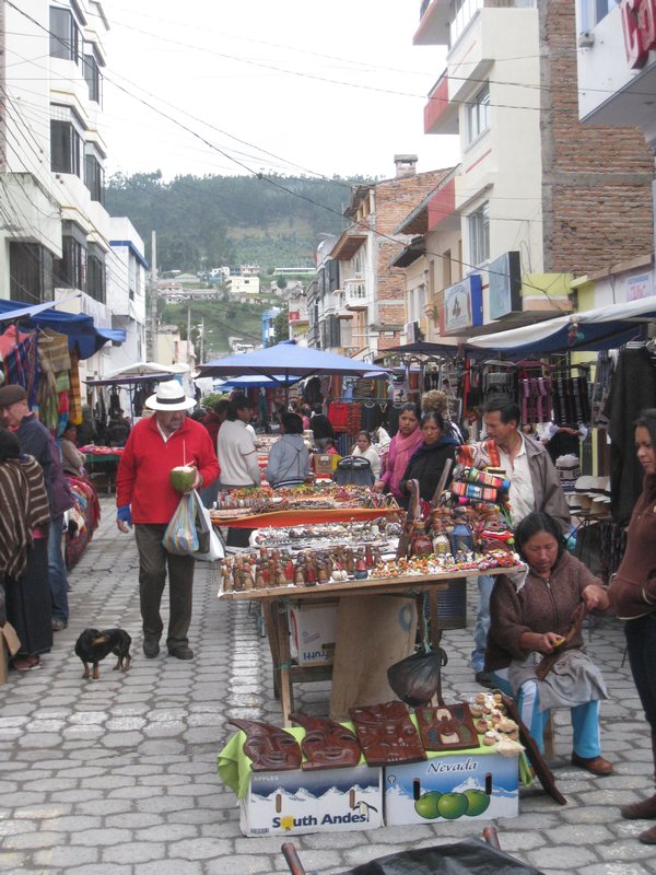 Le marche artisanal d'Otavalo