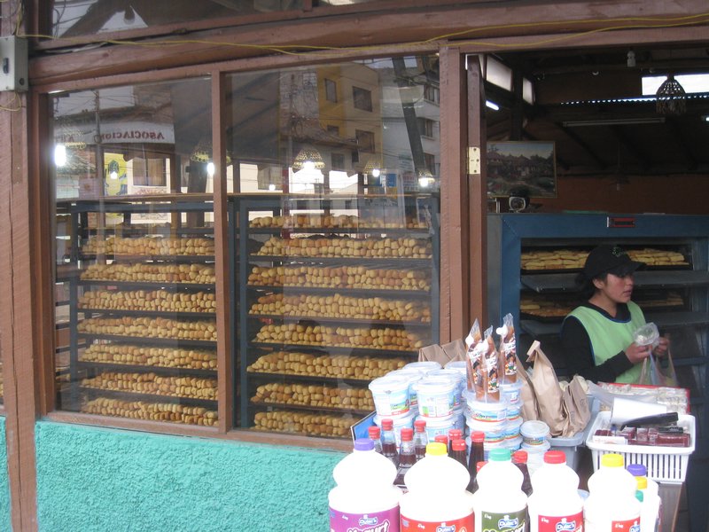 A Cayambe, fabrique typique de biscuits
