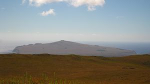 Vue sur le volcan Poike