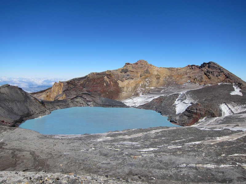 Le cratere du volcan Ruapehu