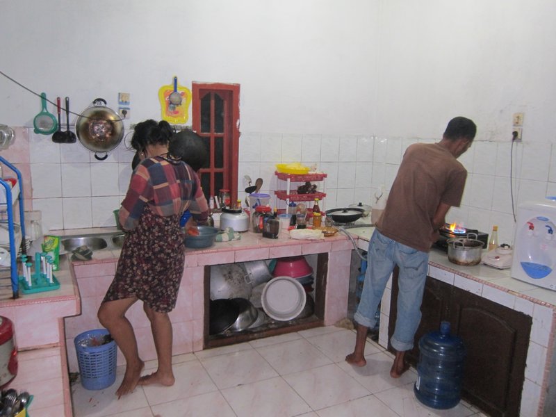 Dans la cuisine