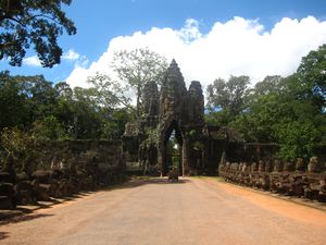 l'entree d'Angkor Thom