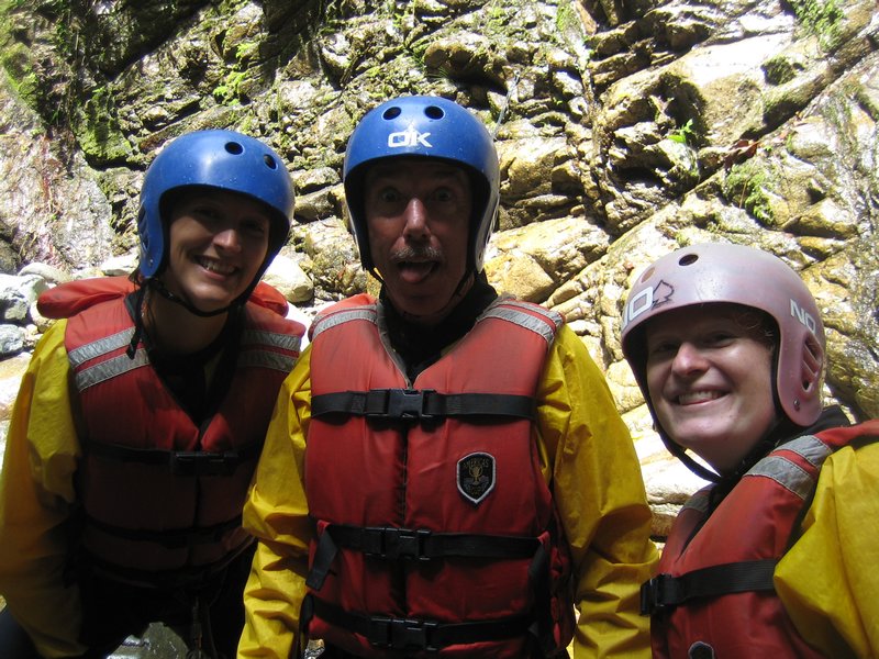 Bruce, Karin et le canyoning (Banos, Equateur)