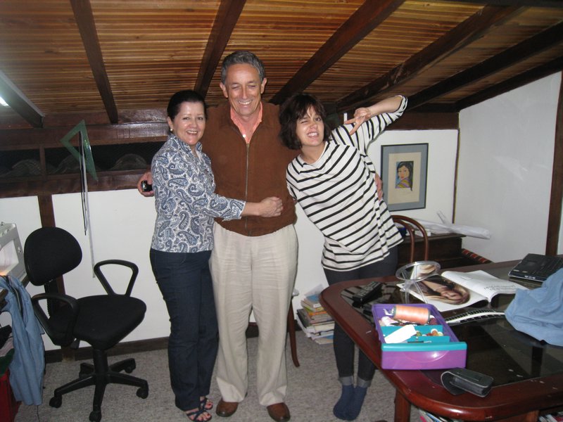 Carlos, Liliana et Suzie, ma famille colombienne