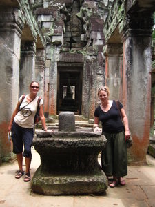 Les retrouvailles avec Laeti a Angkor (Cambodge)