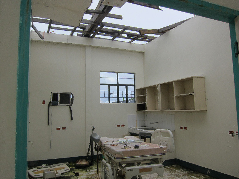 Salle d'accouchement dans l'ancien hopital de Guiuan