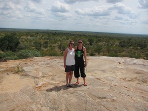 Cath et moi, sur les hauteurs de Kruger