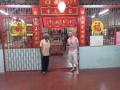 Our rickshaw driver Maniprandi with Darren outside yet another shrine at the Penang jetty